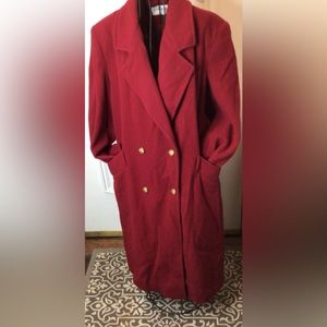 Forecaster scarlet red coat Size 10